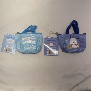 Sanrio Hello Kitty Bag Charm Micro Cinnamoroll Pochacco Coin Purse Keychains NWT